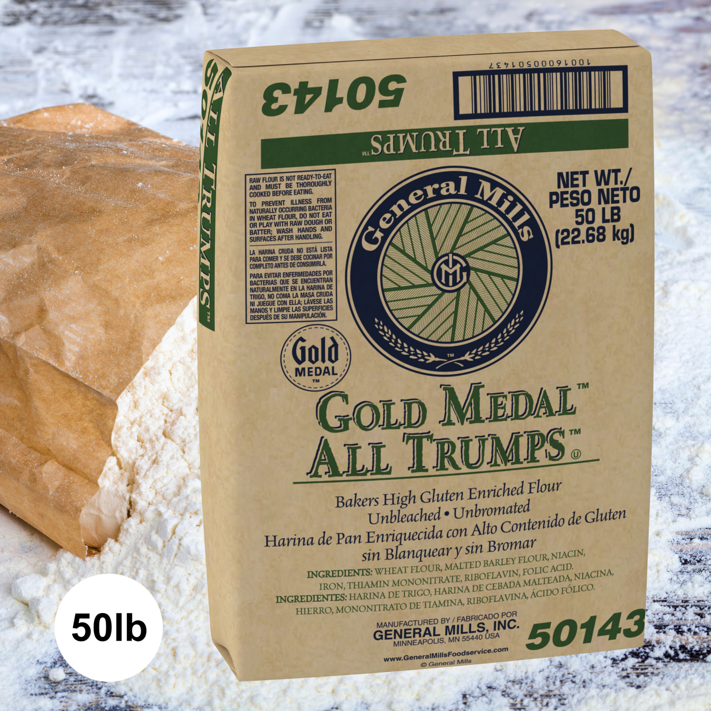 Flour Hi-Gluten (AllTrumps) - (高根.麵粉) (50LB)
