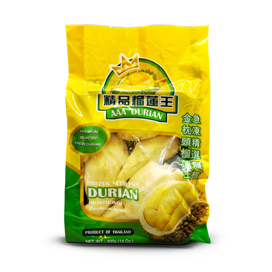 Durian Seedless Frozen AAA (金枕头 急凍 無子榴蓮肉) - (LB)